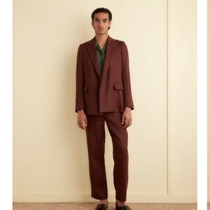 Bode purple linenb suit